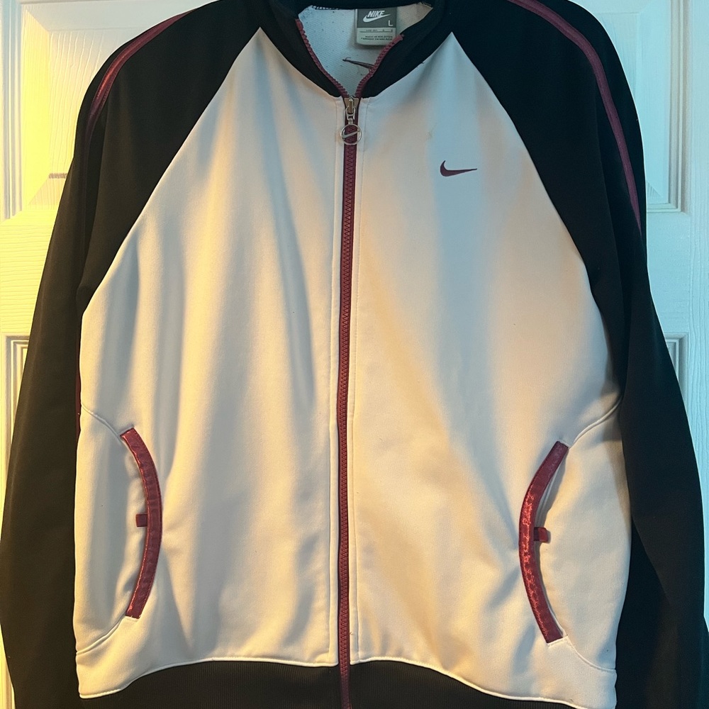 Vintage White Nike Track Jacket